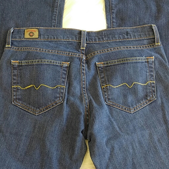 Red Engine Bell Bottom Jeans Coral Cut size 30 - Picture 3 of 6